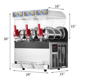 machines commerciales de neige fondue de margarita de machine de chiot de la neige fondue 15L pour le restaurant