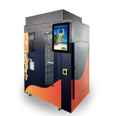 Distributeur automatique frais automatisé extérieur de jus d'orange avec le système futé de changement