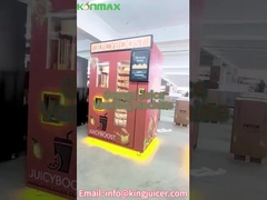 Paiement par carte entièrement automatique distributeur de jus de fruits naturels Juicer d'orange frais