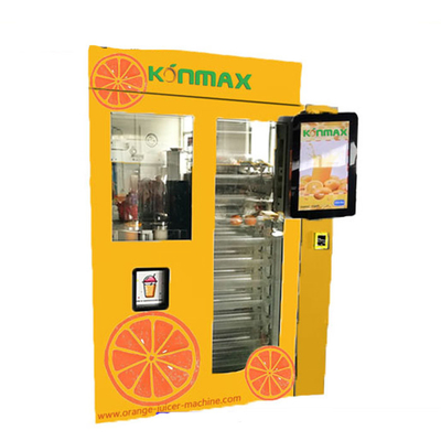 Distributeur automatique frais automatisé intelligent de jus d'orange avec la taille d'affichage à cristaux liquides de 20 pouces