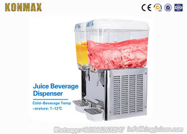 Type froid distributeur de jet de refroidisseur de boissons de jus de distributeur de boisson de 2 réservoirs de boissons
