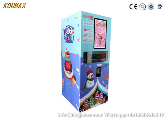 distributeur automatique télécommandé de crème glacée 70g/Cup mou avec le paiement de carte de paiement