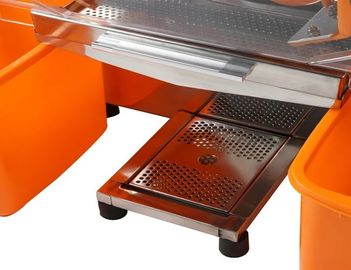 Plastique transparent de pro d'alimentation automatique de presse-fruits de machine d'agrumes machine orange automatique de jus