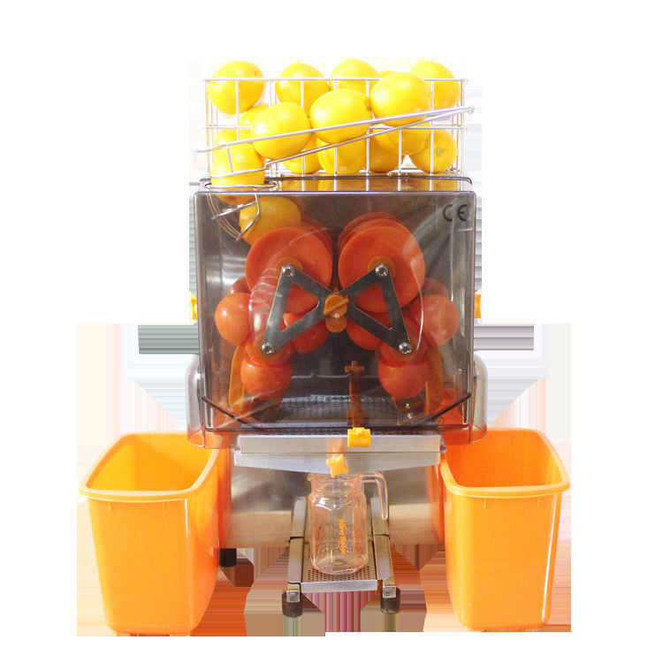 Machine commerciale de jus d'orange avec l'alimentation automatique Hopp, presse-fruits automatique d'agrume